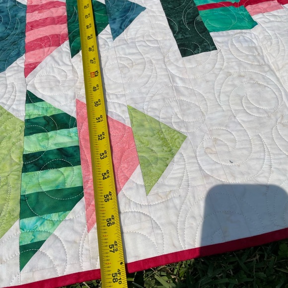 Noel Christmas quilt batiks new handmade - Picture 5 of 5